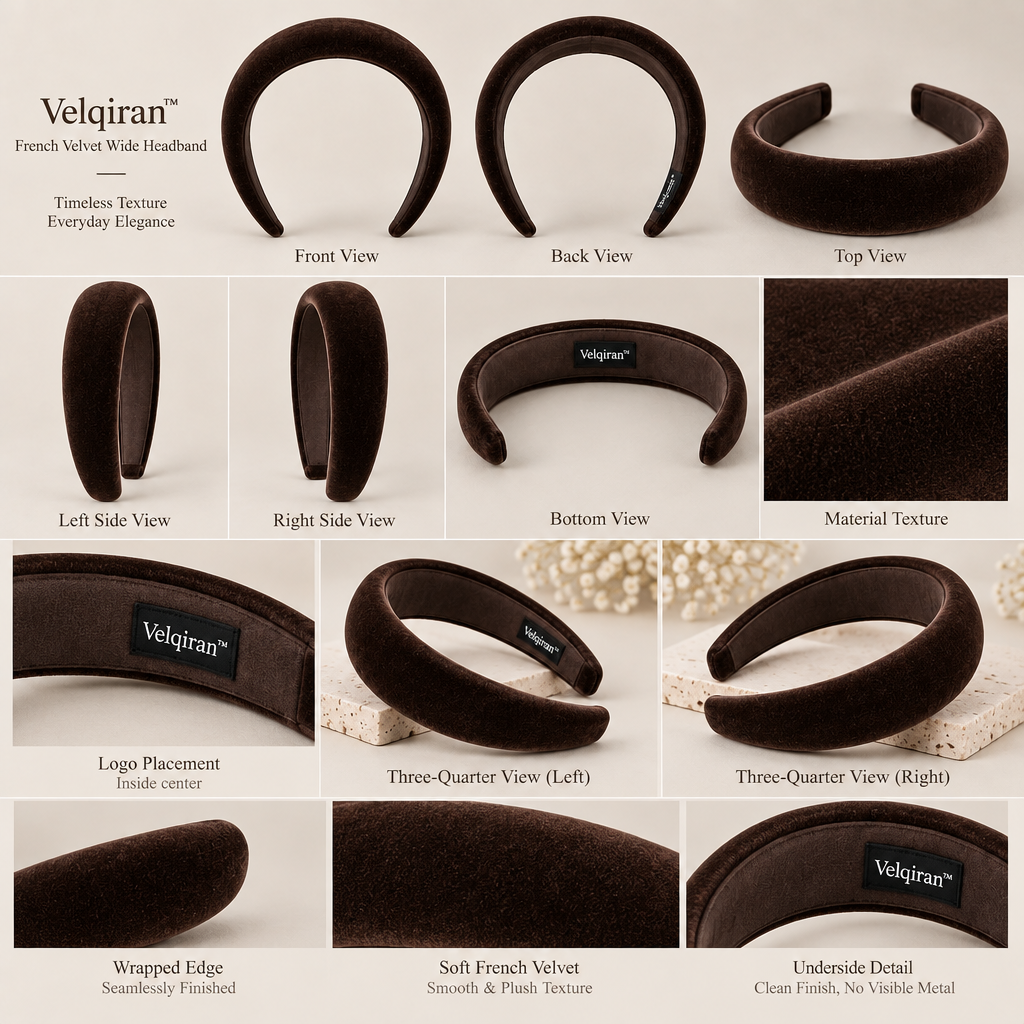 Velqiran™ French Velvet Wide Headband image 6