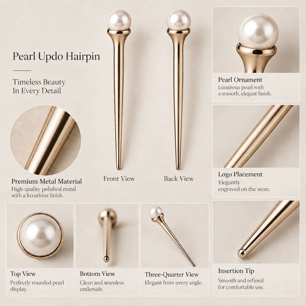 Velqiran™ Pearl Updo Hairpin image 6