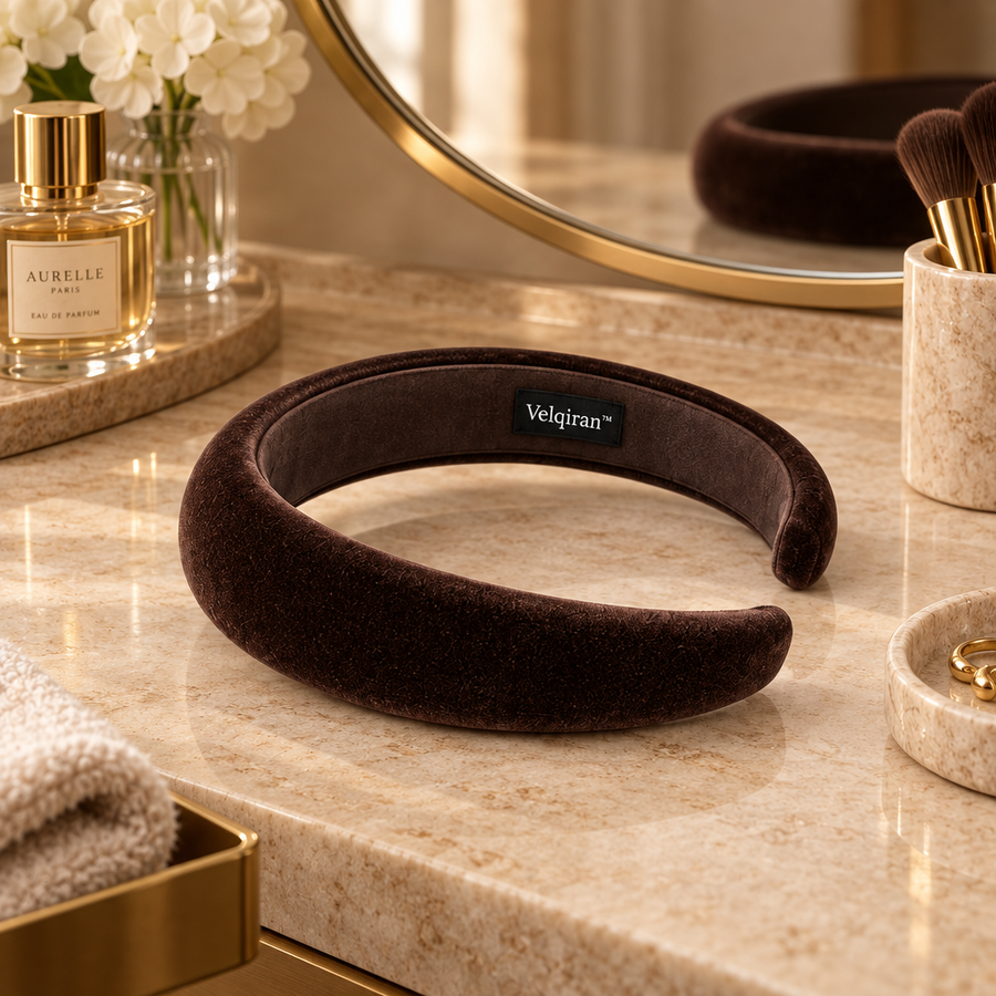 Velqiran™ French Velvet Wide Headband image 1