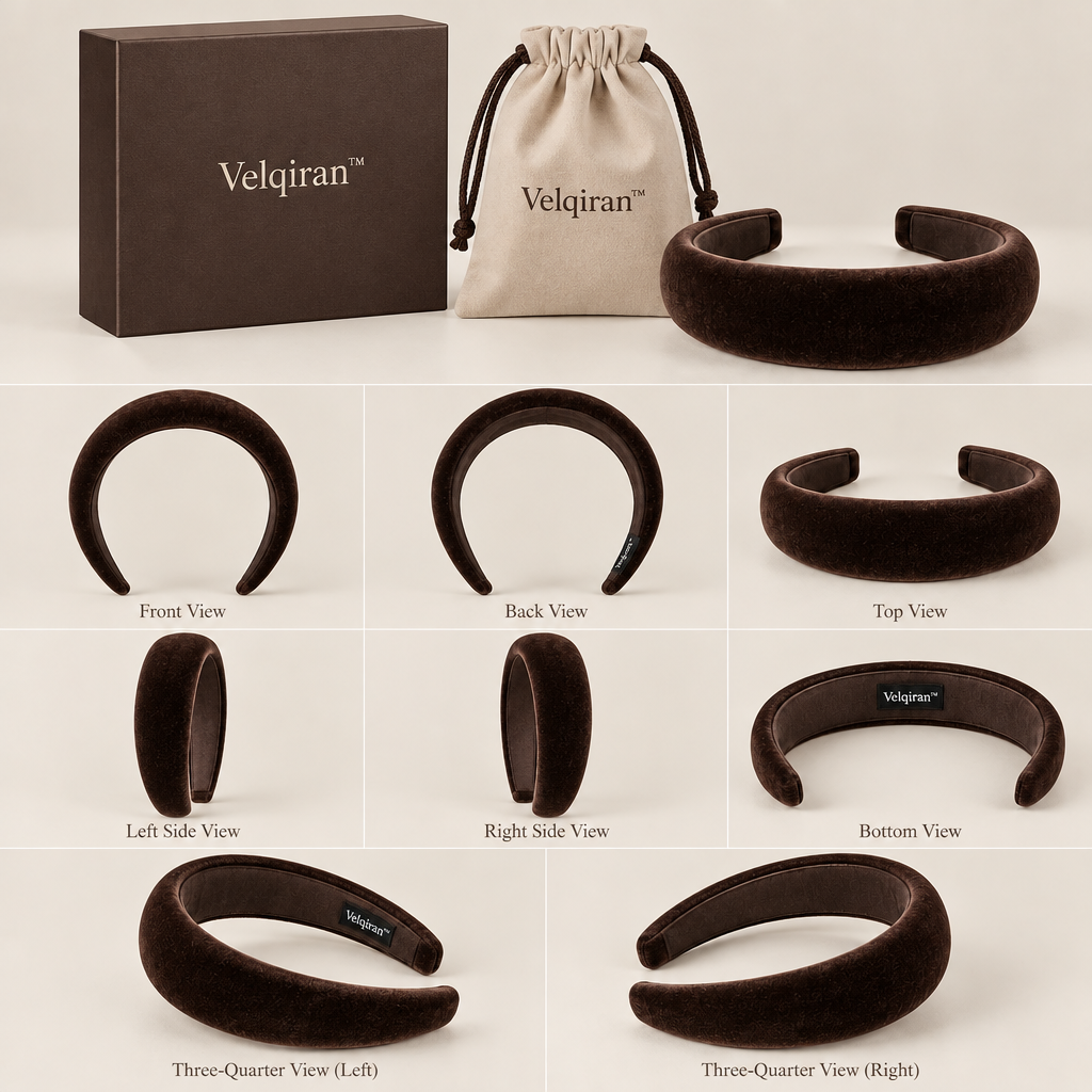 Velqiran™ French Velvet Wide Headband image 2