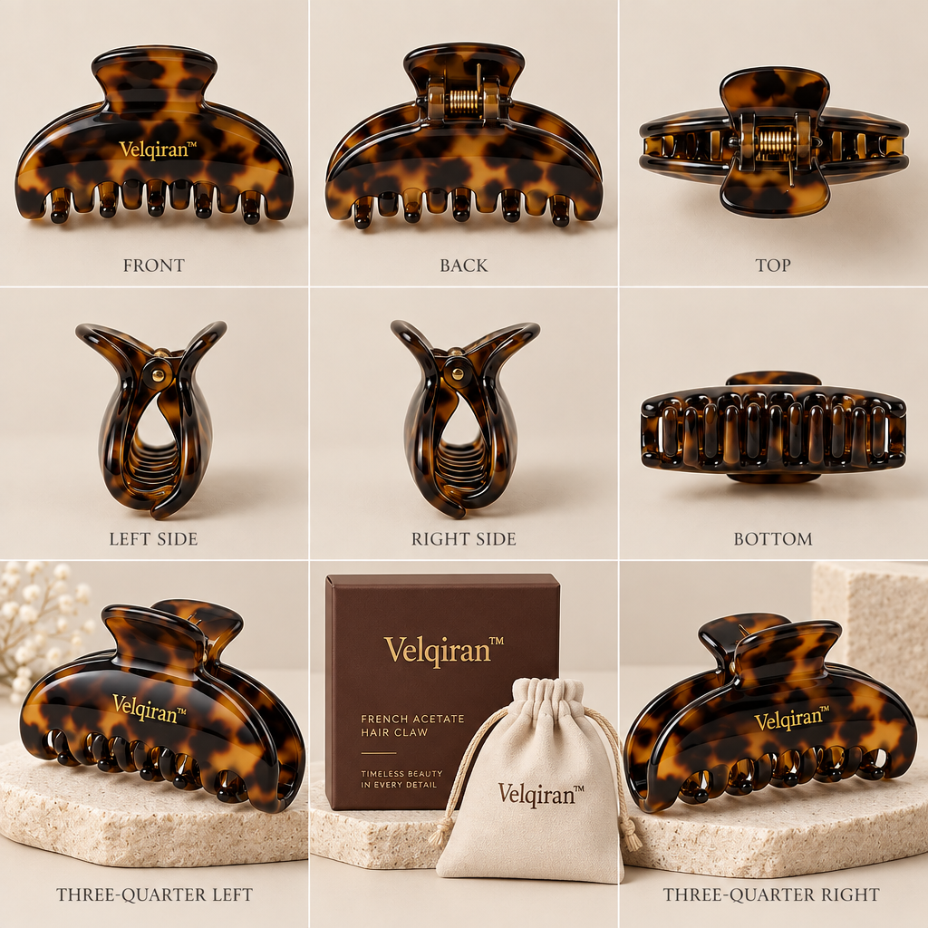 Velqiran™ French Acetate Hair Claw image 2