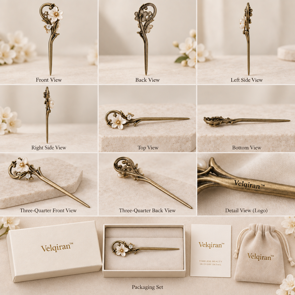 Velqiran™ Vintage Metal Hairpin image 2