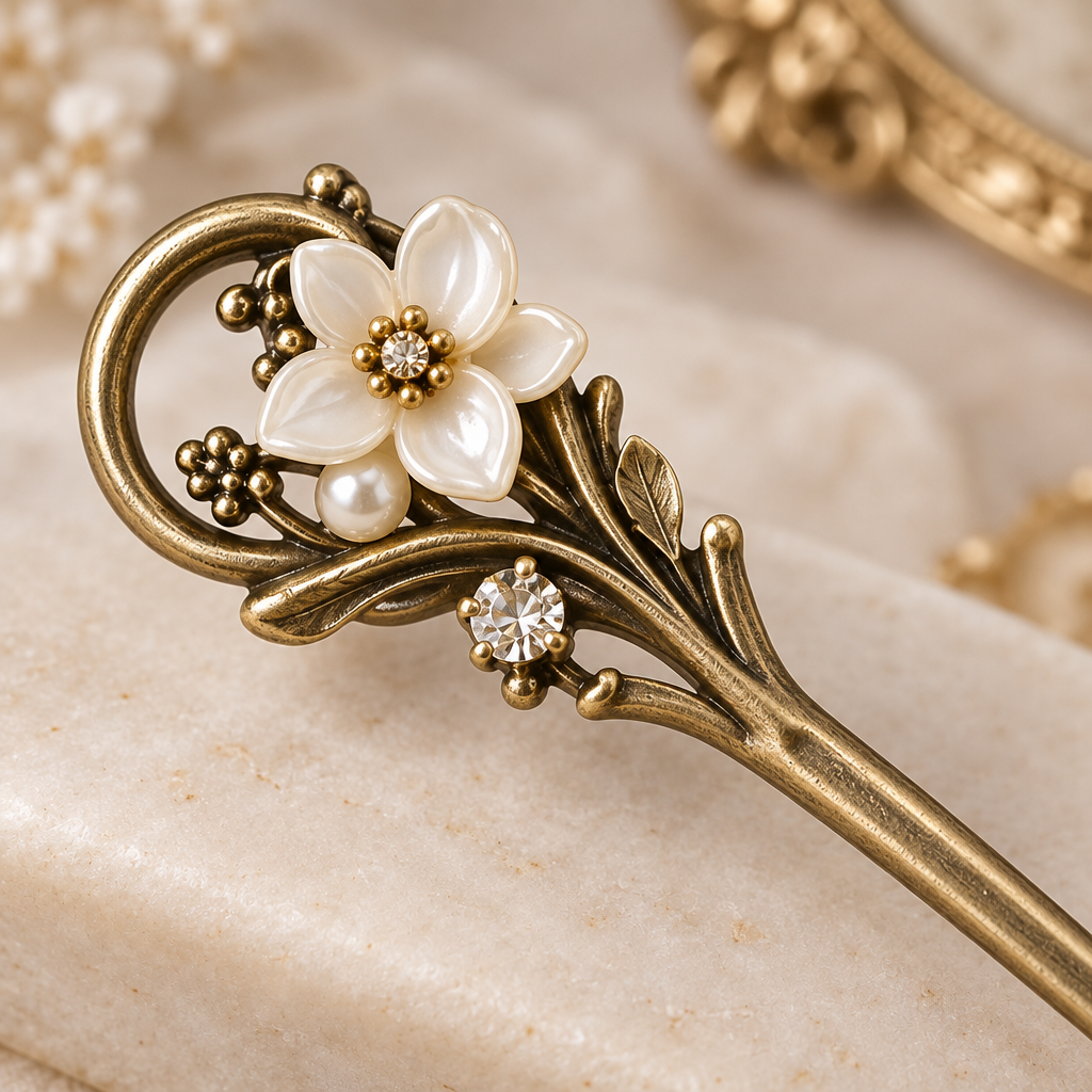 Velqiran™ Vintage Metal Hairpin image 3