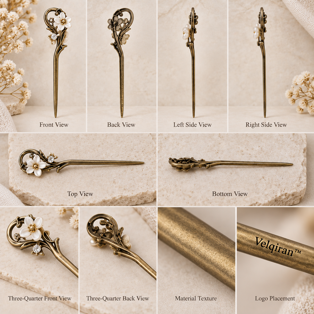 Velqiran™ Vintage Metal Hairpin image 6
