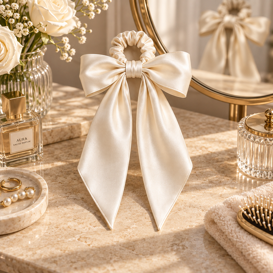 Velqiran™ Wide Silk Hair Ribbon image 1