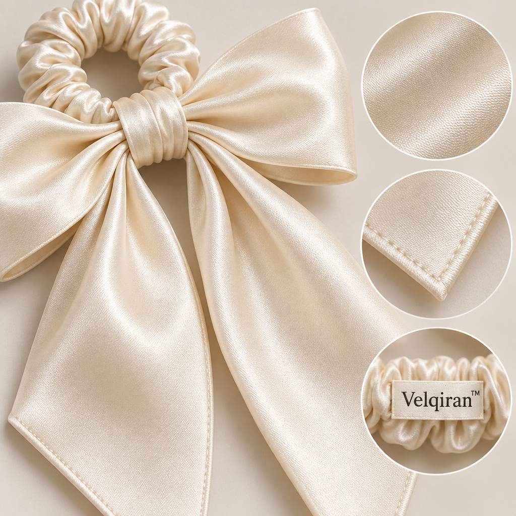 Velqiran™ Wide Silk Hair Ribbon image 3