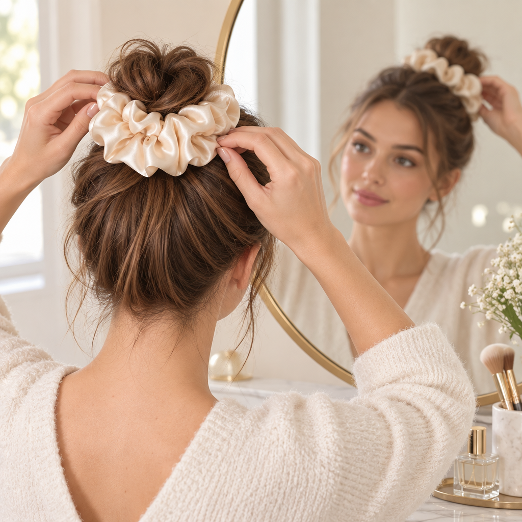 Velqiran™ French Bow Hair Tie image 6